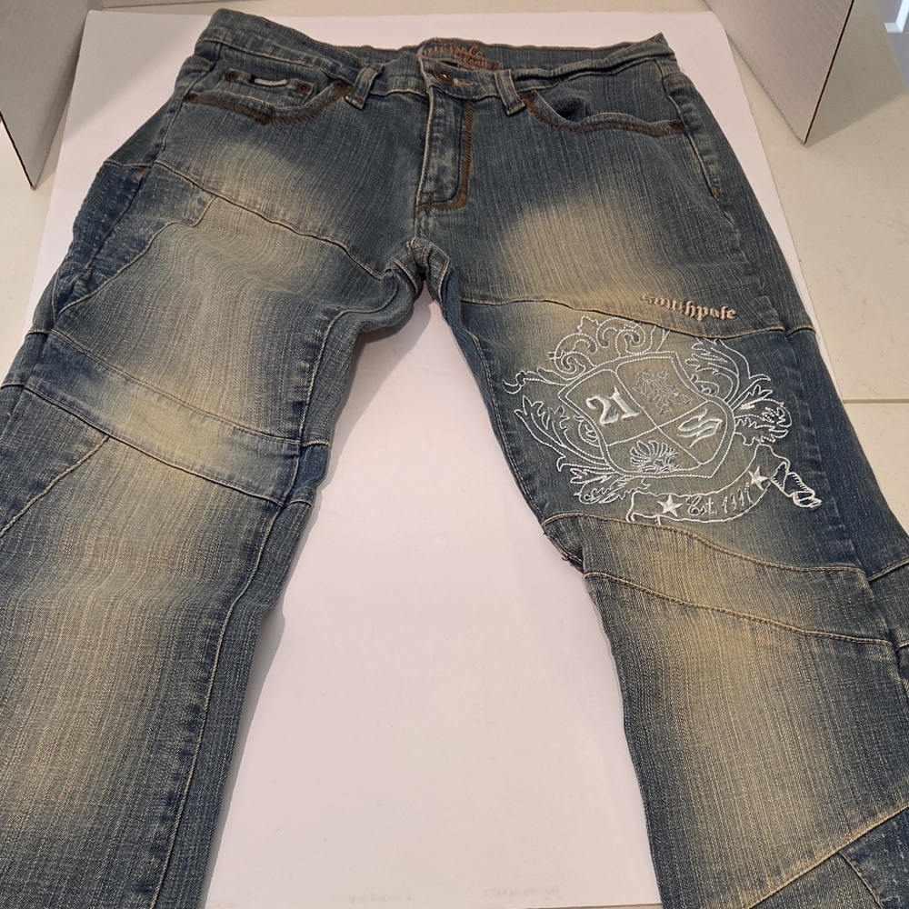 Vintage 2000s South Pole Women's Boot Cut Blue Jeans